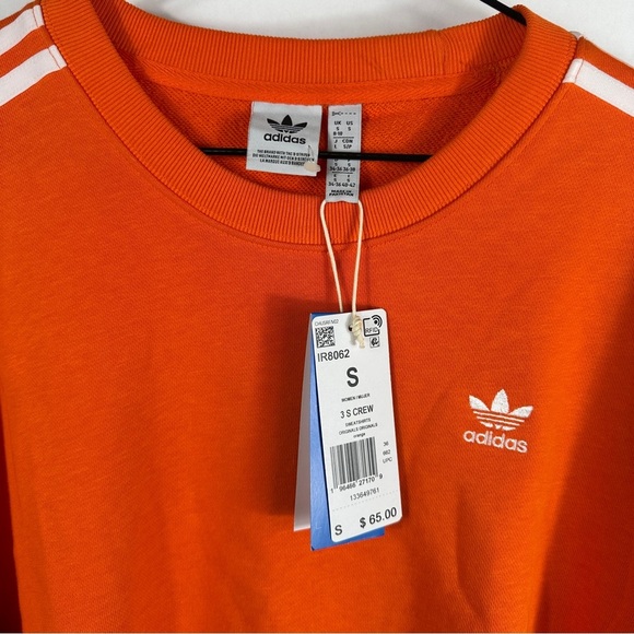 NWT Adidas Women's Orange Sweatshirt - Picture 5 of 7